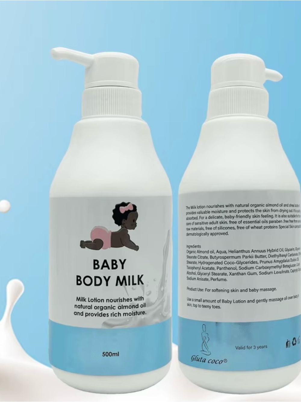 Gluta Coco Baby Body Milk - White Moisturizing Baby Lotion